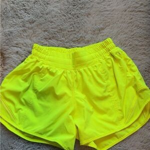 lululemon athletica Neon Yellow Women's Athletic Shorts